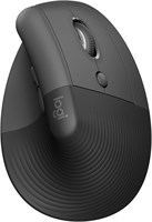 Беспроводная вертикальная мышь Logitech Lift с Bluetooth или USB-приемником Logi Bolt, бесшумные щелчки, 4 кнопки, совместима с Windows/macOS/iPadOS, ноутбуками и ПК — графитовый цвет. 1000024358