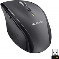 Беспроводная мышь Logitech M705 Marathon — длительное время работы от батареи (3 года), эргономичная форма для правой руки, сверхбыстрая прокрутка и USB-приемник Unifying, для компьютеров и ноутбуков, темно-серый цвет. 1000024359