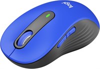 Беспроводная мышь Logitech Signature M650 L Full Size — для больших рук, прокрутка с помощью SmartWheel, Bluetooth, 24 месяца работы от батареи, бесшумные щелчки, настраиваемые боковые кнопки, эргономичная форма — классический синий цвет. 1000024363
