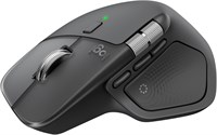 Logitech MX Master 4, эргономичная беспроводная мышь с улучшенной тактильной обратной связью, сверхбыстрой прокруткой, зарядкой через USB-C, Bluetooth, Windows, MacOS — графитовый цвет. 1000024366