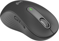 Беспроводная мышь Logitech Signature M650L для левшей с большими руками, 2 года работы от батареи, тихие щелчки, настраиваемые боковые кнопки, Bluetooth, для ПК/Mac/различных устройств. 1000024378