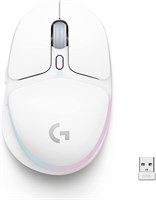 Беспроводная игровая мышь Logitech G705, настраиваемая RGB-подсветка LIGHTSYNC, беспроводная связь Lightspeed, подключение по Bluetooth, легкая, подходит для ПК/Mac/ноутбука - цвет «Белый туман». 1000024407