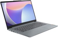 Лэптоп Lenovo IdeaPad Slim 3 14IRU8 имеет 14-дюймовый FHD экран, процессор Intel Core i3-1315U, 8 ГБ оперативной памяти LPDDR5, SSD объемом 512 ГБ, графику Intel UHD Graphics, клавиатуру без подсветки, серый цвет корпуса, установленную операционную систем 1000024422