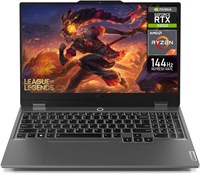 Игровой ноутбук Lenovo LOQ 15 с 15,6-дюймовым FHD-дисплеем 144 Гц, процессором AMD Ryzen 7-250, 16 ГБ оперативной памяти DDR5, SSD-накопителем 512 ГБ, видеокартой NVIDIA GeForce RTX 5050 8 ГБ GDDR7, белой клавиатурой с подсветкой и английской раскладкой, 1000024432