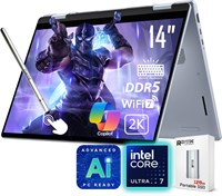 Ноутбук Dell 14 Plus 2-в-1 - это устройство с поддержкой искусственного интеллекта, 14-дюймовым сенсорным экраном разрешением 2K, процессором Core Ultra 7 256V (превосходящим i9-12900K), Copilot+ PC, подсветкой клавиатуры, поддержкой Wi-Fi 7 и Thunderbolt 1000024434
