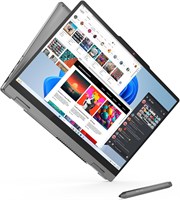 Лэптоп Lenovo IdeaPad 5 - это устройство сенсорным экраном WUXGA в размере 14 дюймов, оснащенное процессором Intel Core i5-13420H. Он имеет 16 ГБ оперативной памяти DDR5, SSD-накопитель объемом 512 ГБ, графику Intel UHD Graphics, а также клавиатуру с подс 1000024442