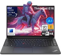 Бизнес-ноутбук Lenovo ThinkPad E16 Gen 2 с искусственным интеллектом имеет 16-дюймовый экран FHD+. Он оснащен процессором Intel 16-ядерный Ultra 7 155H, графикой Arc Graphics, 64 ГБ оперативной памяти DDR5, 1 ТБ накопителем PCIe SSD, поддерживает WiFi 6E. 1000024476