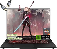 Ноутбук ASUS TUF A16 для игр с технологией MUX Switch, оснащенный процессором AMD Ryzen 9 2700, превосходит i9-12950HX, имеет 16-дюймовый FHD+ экран с поддержкой G-SYNC, 32 ГБ оперативной памяти, 2 ТБ SSD, RGB-подсветкой клавиатуры, веб-камеру и портативн 1000024484