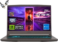 Ноутбук MSI Thin 15 оснащен 15,6-дюймовым FHD IPS-дисплеем с частотой обновления 144 Гц. В нем установлена видеокарта NVIDIA GeForce RTX 4050, процессор AMD Ryzen 5 7535HS, 8 ГБ оперативной памяти и SSD на 512 ГБ. Также есть поддержка Wi-Fi 6, подсветка к 1000024510