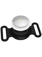 Белая Bluetooth метка Airtag прикреплена к ошейнику животного // белый GPS смарт-трекер 1000024622