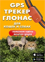 GPS трекер с функцией определения местоположения для домашних животных, поддерживающий ГЛОНАСС и оснащенный датчиком движения. 1000024862
