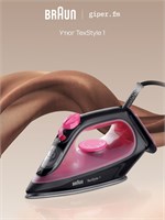 Утюг Braun SI1070PU с технологией SuperCeramic, защитой от прилипания, мощностью 2000 ватт и ярким красным цветом 1000025061