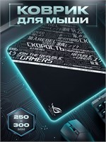 Игровой коврик для мыши размером 250х300 мм и толщиной 3 мм 1000025463