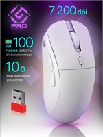 Белая компьютерная мышь Defender Pro для игр - беспроводная 1000025487