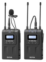 BOYA BY-WM8 Pro-K1 - это черный микрофон, предназначенный для использования с фото- и видеокамерами 1000025611