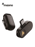 Беспроводной петличный микрофон Maono WAVE T1 mini подходит для использования с телефонами Android и iPhone. В комплекте идет 1 приемник и 1 передатчик с разъемом Type-C 1000025704