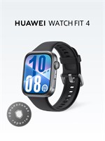 Умные часы HUAWEI WATCH FIT 4 с диаметром 46 мм, доступны в черном цвете 1000026455