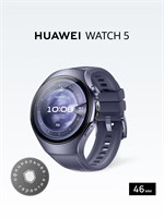 Умные часы HUAWEI WATCH 5 с диаметром 46 мм, доступны в фиолетовом цвете 1000026460