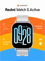 Xiaomi Redmi Watch 5 Active - это спортивные наручные умные часы с шагомером и Bluetooth, оснащенные силиконовым ремешком. 1000026652