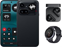 Набор Nothing Phone (4a) Pro предлагает тройную камеру 50 МП с ультразумом до 140x, долговечный аккумулятор, быструю зарядку 50 Вт, AMOLED-дисплей 144 Гц и панель Glyph Bar. Цвет - черный, объем памяти 12 ГБ + 256 ГБ 1000026985