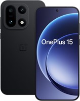 Мобильное устройство OnePlus 15 с двумя слотами для SIM-карт, 512 ГБ встроенной памяти и 16 ГБ оперативной памяти, поддерживающее технологию 5G (цвет - бесконечно черный) - это модель для индийского рынка 1000026992