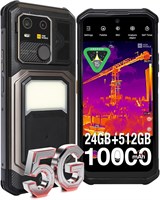AGM G3 Pro 5G - это защищенный смартфон с тепловизионной камерой (512x384, 25 кадров в секунду), который также водонепроницаемый. Устройство имеет память (12+12) ГБ + 512 ГБ [TF 1 ТБ], технологию Gemini AI, процессор MTK 7300, встроенный кемпинговый фонар 1000027004