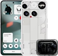 Смартфон Ничего (3) A024 5G Белый набор, (12 ГБ оперативной памяти, 256 ГБ встроенной памяти), камера 50 мегапикселей, 6,67-дюймовый гибкий AMOLED LTPS-дисплей FHD+, аккумулятор на 5150 мАч 1000027021