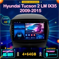 Штатная магнитола TS18A Pro 4+64GB Hyundai Tucson 2 IX35 2009-2015 Хендай Туксон 2 ИХ35 AB магнитола Android 12 2din головное устройство мультимедиа 1000027753