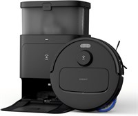 Робот-пылесос ECOVACS N30 PRO OMNI со станцией, мощность 10000 Па, очистка и сушка горячей водой, щетка ZeroTangle 2.0, подъемная платформа 9 мм, автоматическое опорожнение, черный. 1000027905