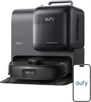 Робот-пылесос eufy E28 Omni с функцией влажной уборки, системой HydroJet, портативный пылесос для глубокой очистки ковров, функцией точечной очистки, турбонаддувом 20 000 Па, предотвращением запутывания шерсти, глубокой очисткой от угла до края, универсал 1000027915