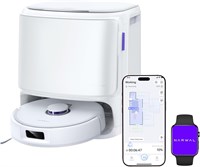Робот-пылесос и швабра NARWAL Freo X10 Pro, мощность всасывания 11 000 Па, система DualFlow, предотвращающая запутывание шерсти, функция MopExtend для очистки краев, самоопорожнение, автоматическая мойка и сушка, LiDAR-навигация, подходит для уборки шерст 1000027952