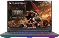 ASUS ROG Strix G16 - это игровой ноутбук с процессором AMD Ryzen 9 8940HX, экраном 16 дюймов FHD+ с частотой обновления 165 Гц, 16 ГБ оперативной памяти, 1 ТБ SSD, видеокартой NVIDIA GeForce RTX 5070, операционной системой Windows 11 Home в сером цвете 1000028056