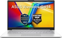 ASUS Vivobook Go 14 Slim ноутбук (Cool Silver) оснащен AMD Ryzen 3 30, 14-дюймовым FHD-дисплеем, 8 ГБ оперативной памяти LPDDR5, SSD на 512 ГБ, графикой AMD Radeon и установленной операционной системой Windows 11 [E1404FA-EB907W] 1000028215