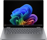 HP OmniBook X FlipNGAI 14-fk0014ne оснащен процессором Ryzen AI 7–350, 24 ГБ оперативной памяти, 1 ТБ встроенной памяти, графикой Radeon 860M, операционной системой Windows 11, сенсорным дисплеем 3K размером 14 дюймов, серебристым корпусом и дополнительно 1000028401