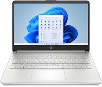 Ноутбук HP-14 с процессором Intel N150, 14-дюймовым жестким диском, 128 ГБ SSD, 4 ГБ ОЗУ, интегрированной графикой Intel, операционной системой Windows 11 Home, английской клавиатурой, серебристым цветом и международной версией - [14-DQ6011DX] 1000028411
