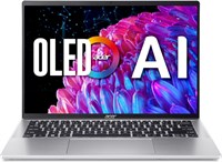 Ноутбук Acer Swift Go SFG14 EVO оснащен процессором Core Ultra 7-155H нового поколения, имеет 16 ядер и достигает частоты до 4,80 ГГц. Объем оперативной памяти составляет 32 ГБ LPDDR5X 6400 МГц, встроенный накопитель - 1 ТБ SSD. Графика представлена Intel 1000028456