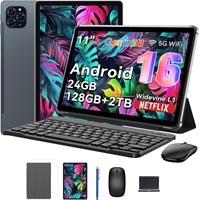 Планшет TABWEE T90 на Android 16 — 11-дюймовый FHD-дисплей, 24 ГБ ОЗУ + 128 ГБ ПЗУ / 2 ТБ TF, 13-мегапиксельная камера, аккумулятор 8000 мАч, Widevine L1, Gemini AI, GPS, планшет с клавиатурой и стилусом 1000028493