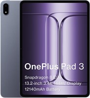 Новый планшет OnePlus Pad 3 оснащен 256 ГБ памяти и 12 ГБ оперативной памяти, процессором Snapdragon 8 Elite, батареей на 12140 мАч, экраном 13,2 дюйма с частотой обновления 120 Гц, 8 динамиками, камерами 13 МП + 8 МП, операционной системой Android 15 и д 1000028497