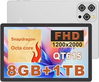 Планшет C idea 10,36 дюймов, Android 15, экран 2K, 8 ГБ ОЗУ, 1 ТБ ПЗУ, Snapdragon QT615, 10000 мАч, Bluetooth, Wi-Fi, CM10016 Plus (белый) 1000028506