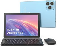 Планшетный компьютер CM8700Plus с операционной системой Android имеет экран размером 15 дюймов, двойную камеру, поддержку SIM-карт, большой объем памяти - 8 ГБ RAM и 1 ТБ ROM, ёмкость аккумулятора 10000 мАч, доступен в черном (синем) цвете 1000028531