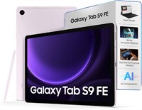 Планшет Samsung Galaxy Tab S9 FE 5G 10,9" – 6 ГБ ОЗУ, 128 ГБ памяти, Wi-Fi + 5G – Лавандовый цвет – Стилус S Pen в комплекте – Водонепроницаемость IP68 – Планшет на Android – Международная версия 1000028577