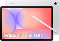 Планшет Samsung Galaxy Tab S10 Lite с искусственным интеллектом, 6 ГБ памяти, 128 ГБ встроенной памяти, 10,9-дюймовый дисплей с частотой обновления 90 Гц, стилус S Pen в комплекте, длительное время автономной работы, серебристый — международная версия 1000028589