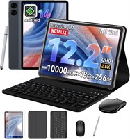 Планшет TABWEE T60 на Android 16 с клавиатурой, 12,2-дюймовым QHD+ дисплеем (1600x2400), 48 ГБ ОЗУ, 256 ГБ ПЗУ, аккумулятором 10000 мАч, поддержкой 4G и слотом для SIM-карты, 16-мегапиксельной камерой, технологией Gemini AI и GPS (гарантия 4 года?) 1000028654