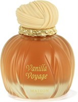 Maison Asrar Vanilla Voyage Eau De Parfum – Стойкий ванильный аромат для мужчин и женщин – Сладкий гурманский аромат с карамелью и амброй – Роскошный подарочный парфюм 100 мл 1000028677