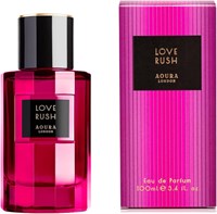 Парфюмерная вода Aoura London Love Rush для женщин, 100 мл, стойкий сладкий фруктово-цветочный аромат. Женские духи. Подарок для нее 1000028767