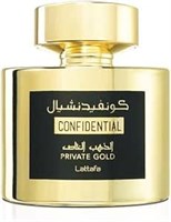 Парфюмерная вода Confidential Private Gold, 100 мл, Персик Малина Лилия Черная смородина Уд Амбра Сандал 1000029343