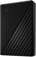 Внешний портативный жесткий диск Western Digital My Passport 4 ТБ с программным обеспечением для резервного копирования и защитой паролем, черный - WDBPKJ0040BBK-WESN 1000029934