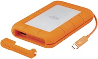 Внешний жесткий диск LaCie Rugged Thunderbolt USB 3.0 1 ТБ, портативный, ударопрочный, пыле- и водостойкий, для компьютеров Mac и PC, настольных рабочих станций и ноутбуков (STEV1000400) 1000029956