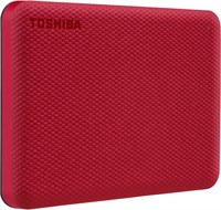 Внешний портативный жесткий диск Toshiba Canvio Advance 1 ТБ, USB 3.2 Gen1, красный - HDTCA10ER3AA 1000029957