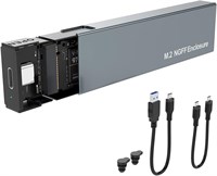Корпус MICROWARE M.2 NVME и SATA NGFF с поддержкой двух протоколов Gen 2 USB 3.1, адаптер для внешнего жесткого диска M.2 SSD, HDD UASP NGFF, внешний корпус, максимальный объем 2 ТБ, 2230, 2242, 2260, 2280, для ноутбука 1000030010